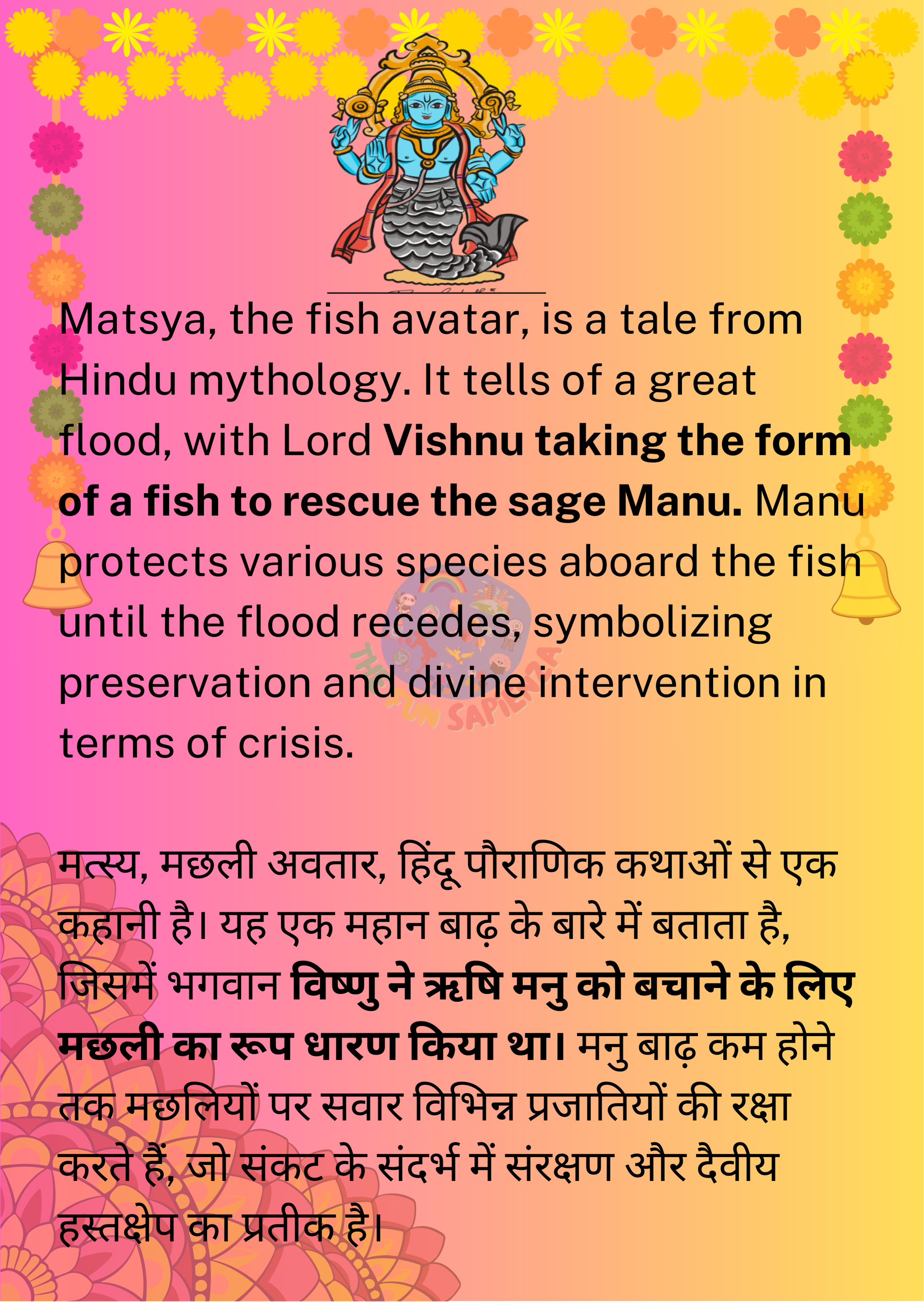 Das Avatar Flashcard 1 - Back with Answer